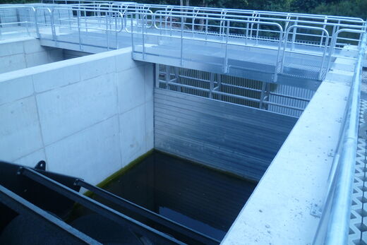 Schotbalk voor een dam in Lokeren