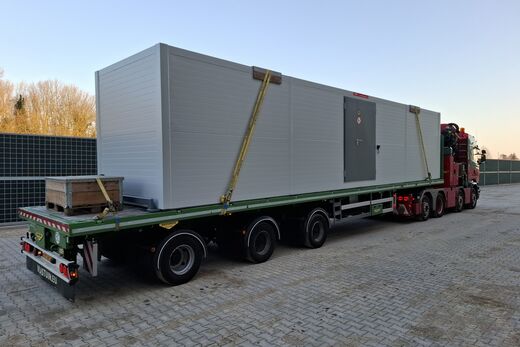 Brandwerende moduleerbare unit 12 meter dubb deur transport a