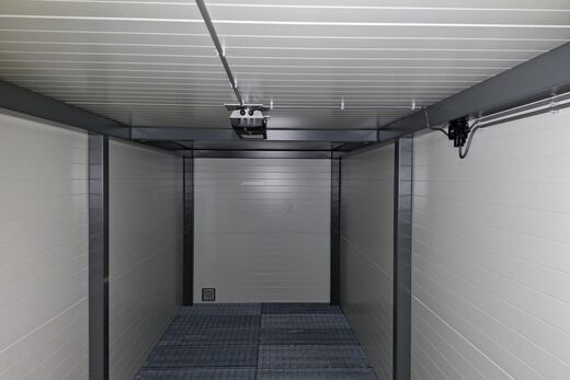 Brandwerende moduleerbare unit 12 meter dubb deur binnenzijde