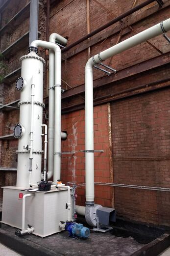 Actieve gaswasser met circulatie