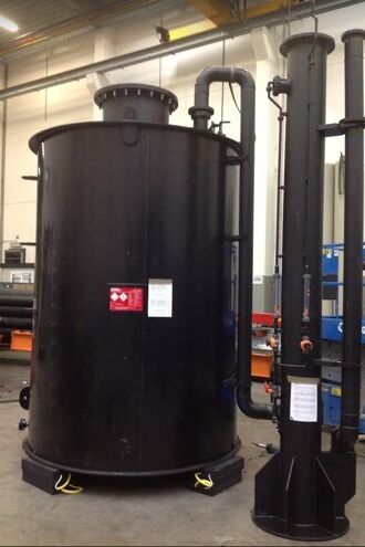 Actieve gaswasser met circulatie