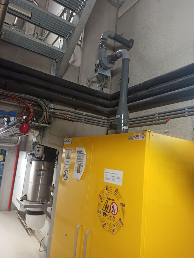 Afzuigsysteem voor veiligheidskast 7