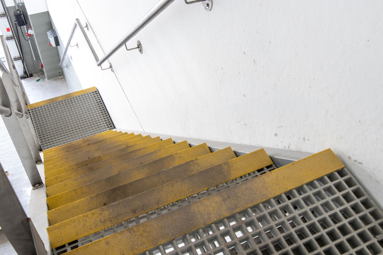 Kunststof trap voor installatie van Zoutman