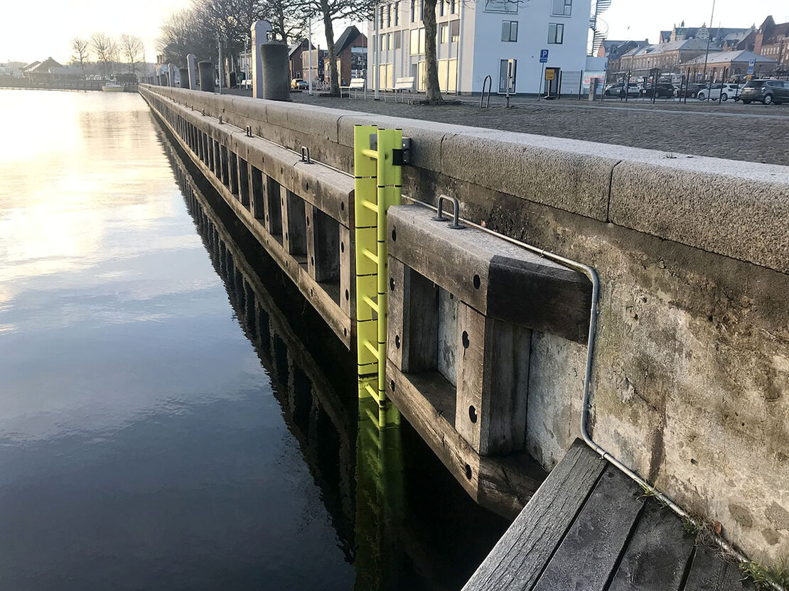 lifeladder voor haven in Denmark Svendborg