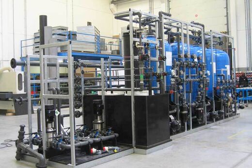 Skid Demi waterinstallatie op skid