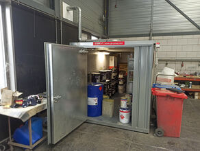 Brandwerende opslagcontainer