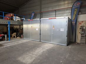 Conteneur de stockage résistant au feu à palettes IBC (portes à charnières) - 6010x2270x2875 mm