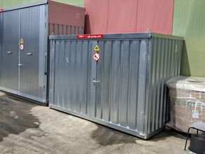 Brandwerende IBC-pallet opslagcontainer (vleugeldeuren) - 3080x1740x2445 mm