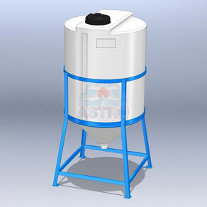 Gesloten ronde procestank met conische bodem TCC3 L