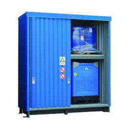 Basis IBC-pallet opslagcontainer (schuifdeuren) - 2990x1585x3735 mm