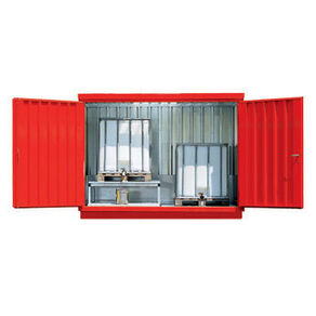 Conteneur de stockage de base à palettes IBC (portes à charnières) - 3010x1830x2420 mm