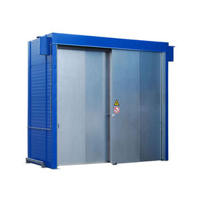 Brandwerende IBC-pallet opslagcontainer (schuifdeuren) - 4688x1900x3378 mm