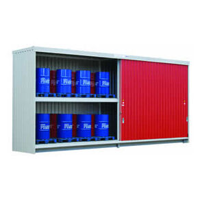Conteneurs de stockage de base à palettes IBC (portes coulissantes) - 8170x1484x3447mm