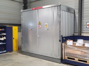 Brandwerende IBC-pallet opslagcontainer (vleugeldeuren) - 3010x2270x3080 mm