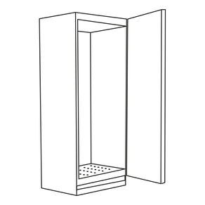Hoge kast 1 deur 600 mm
