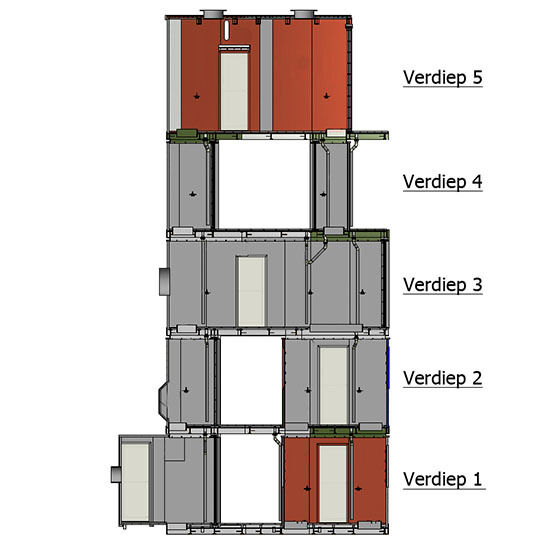 Toren uit PPS panelen