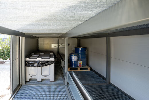 Opvangvolume milieucontainer